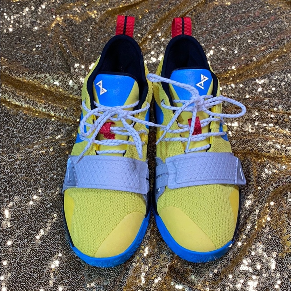 Yellow & Blue Paul George Sneakers PG